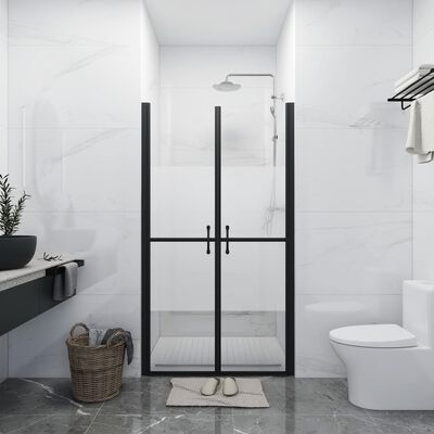 vidaXL Puerta de ducha ESG medio esmerilado (78-81)x190 cm
