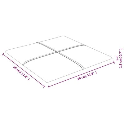 vidaXL Paneles de pared 12 uds terciopelo amarillo 30x30 cm 1,08 m²