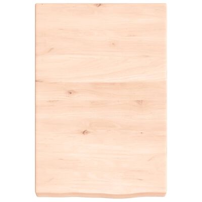 vidaXL Estante de pared madera maciza roble sin tratar 40x60x(2-6) cm