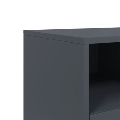 vidaXL Mueble para TV de acero gris antracita 68x39x60,5 cm