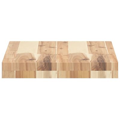 vidaXL Estantes flotantes 4 uds madera acacia sin tratar 60x30x4 cm