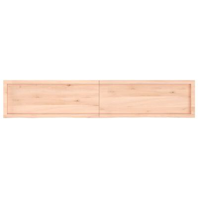 vidaXL Tablero de mesa madera maciza roble sin tratar 200x40x(2-4) cm