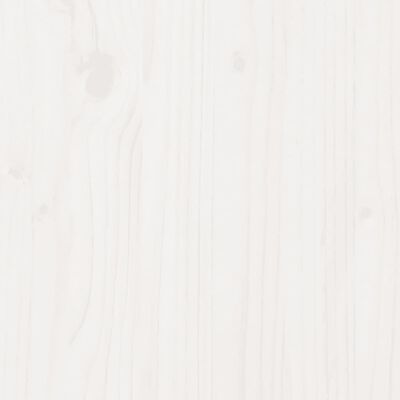 vidaXL Jardinera de madera maciza de pino blanca 60x40x50 cm