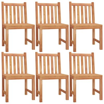 vidaXL Juego de comedor de jardín 7 piezas madera maciza de teca