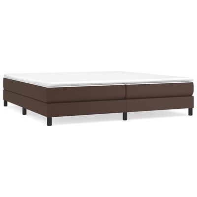 vidaXL Estructura de cama de cuero sintético marrón 200x200 cm