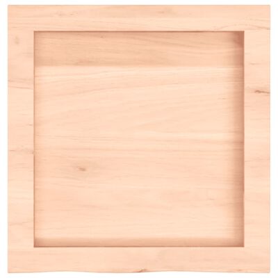 vidaXL Encimera de baño madera maciza sin tratar 40x40x(2-6) cm