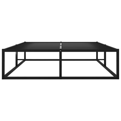 vidaXL Estructura de cama sin colchón metal negro 120x200 cm