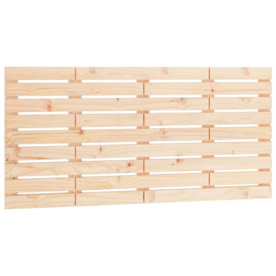 vidaXL Cabecero de cama de pared madera maciza de pino 126x3x63 cm