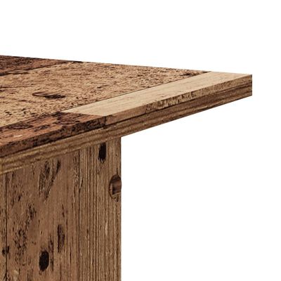 vidaXL Soportes altavoces 2 uds madera roble envejecido 30x30x40 cm