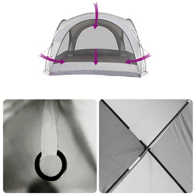 vidaXL Tienda de fiesta impermeable blanco