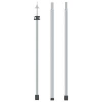 vidaXL Poste telescópico de toldo acero galvanizado 102-260 cm