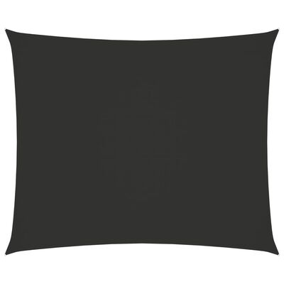 vidaXL Toldo de vela rectangular tela Oxford gris antracita 3,5x4,5 m