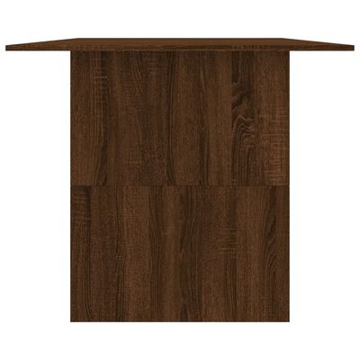 vidaXL Mesa de comedor madera de ingeniería marrón roble 180x90x76 cm