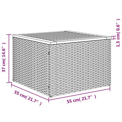 vidaXL Set de sofás de jardín 8 pzas y cojines ratán sintético gris