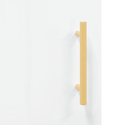 vidaXL Armario pared madera contrachapada blanco brillo 60x31x60 cm