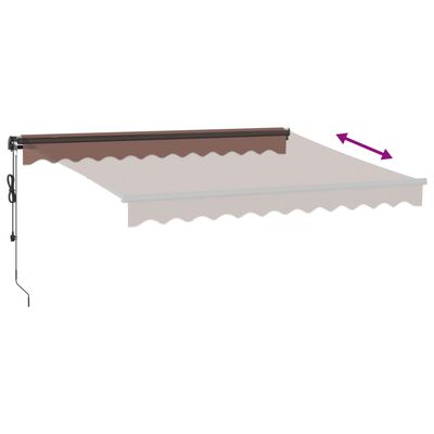 vidaXL Toldo retráctil automático burdeos 300x250 cm