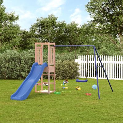 vidaXL Parque infantil de exterior madera maciza Douglas