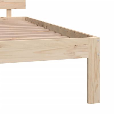 vidaXL Estructura de cama sin colchón madera maciza de pino 200x200 cm