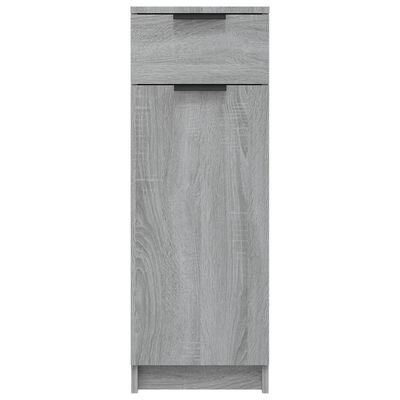 vidaXL Armario de baño madera contrachapada gris Sonoma 32x34x90 cm