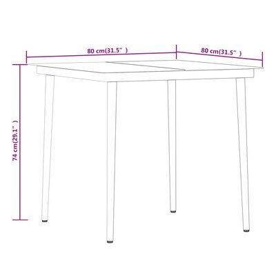 vidaXL Juego de comedor para jardín 5 piezas con cojines gris y negro