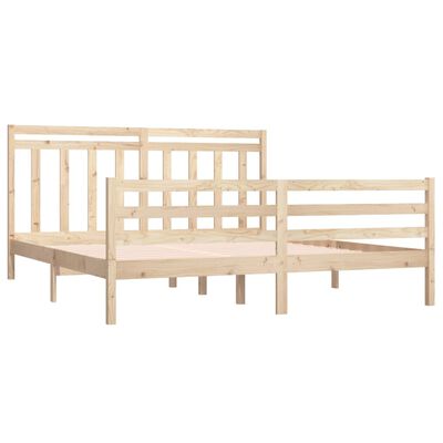 vidaXL Estructura de cama madera maciza 180x200 cm