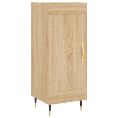 vidaXL Aparador de madera contrachapada roble Sonoma 34,5x34x180 cm