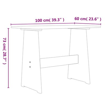 vidaXL Mesa de comedor con banco REINE madera maciza de pino blanco