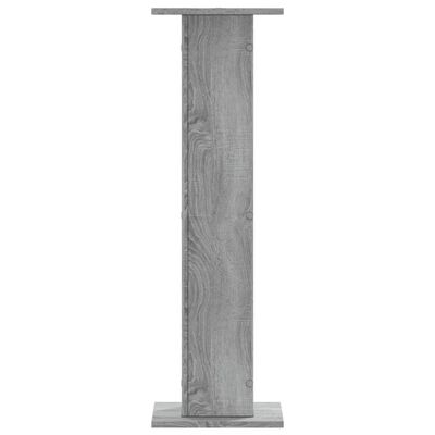 vidaXL Soportes altavoces 2 uds madera gris Sonoma 30x30x95 cm