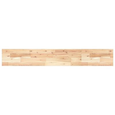 vidaXL Estantes flotantes 3 uds madera acacia sin tratar 120x20x2 cm