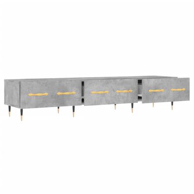 vidaXL Mueble para TV madera de ingeniería gris hormigón 150x36x30 cm