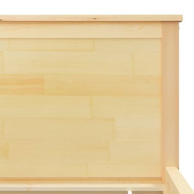 vidaXL Estructura de cama sin colchón madera maciza de pino 140x200 cm