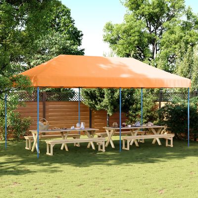 vidaXL Tienda de fiesta plegable Pop-Up naranja 580x292x315 cm