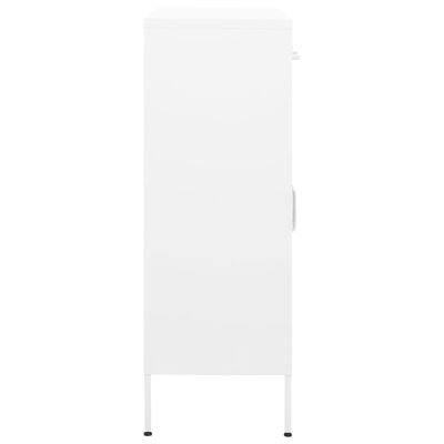 vidaXL Armario almacenamiento acero blanco 80x35x101,5 cm