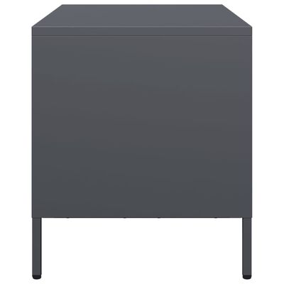 vidaXL Mueble para TV acero laminado en frío antracita 68x39x43,5 cm