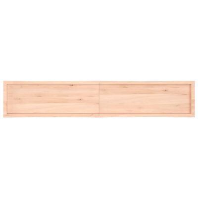 vidaXL Tablero de mesa madera maciza borde natural 220x40x(2-4) cm