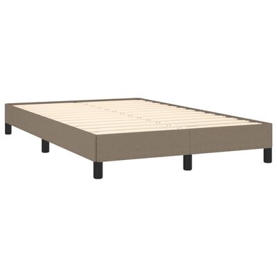 vidaXL Estructura de cama tela gris taupe 120x190 cm