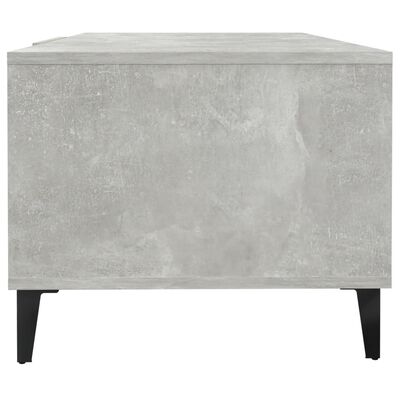 vidaXL Mesa de centro madera contrachapada gris hormigón 102x50x40 cm