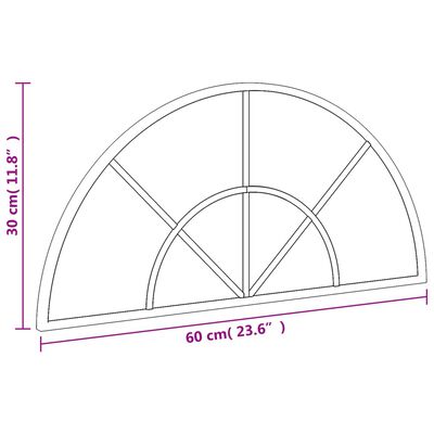 Camerina Espejo de Pared Arco de Hierro Negro 60x100 cm Espejos Recibidores  Espejo Recibidor Espejos De Ventana : : Hogar y cocina