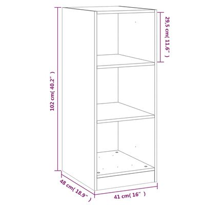 vidaXL Armario de madera de ingeniería roble Sonoma 48x41x102 cm