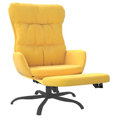 Sillón de salón, sillón Relax Sillón de ocio, sillón amarillo tela