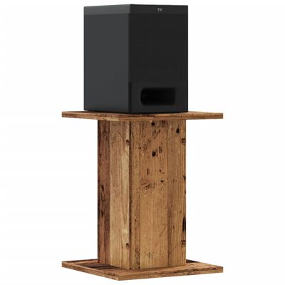 vidaXL Soportes altavoces 2 uds madera roble envejecido 30x30x40 cm