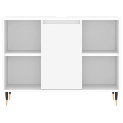 vidaXL Mueble de baño madera de ingeniería blanco 80x33x60 cm