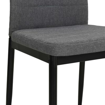 vidaXL Sillas de comedor giratorias 2 unidades tela gris claro