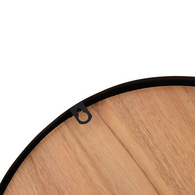 vidaXL Reloj de pared de hierro y madera de ingeniería marrón Ø39 cm