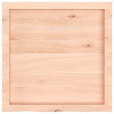 vidaXL Encimera de baño madera maciza sin tratar 60x60x(2-4) cm