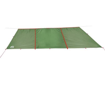 vidaXL Lona de camping impermeable verde 420x440 cm