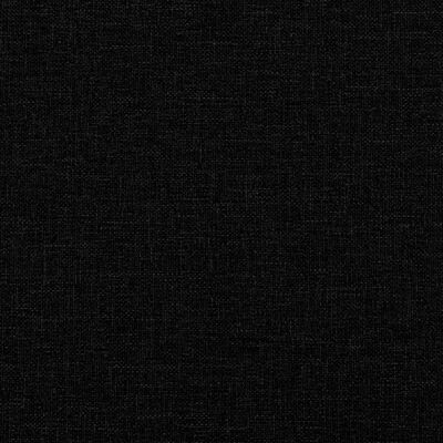 vidaXL Sofá de 2 plazas de tela negro 120 cm