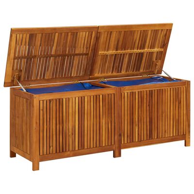 vidaXL Caja de almacenaje de jardín madera maciza acacia 150x50x58 cm