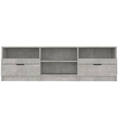 vidaXL Mueble de TV madera contrachapada gris hormigón 150x33,5x45 cm