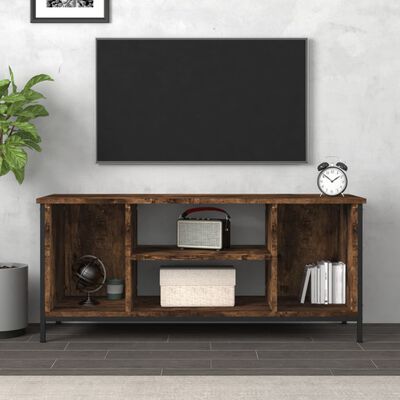 vidaXL Mueble para TV madera contrachapada roble ahumado 102x35x45 cm